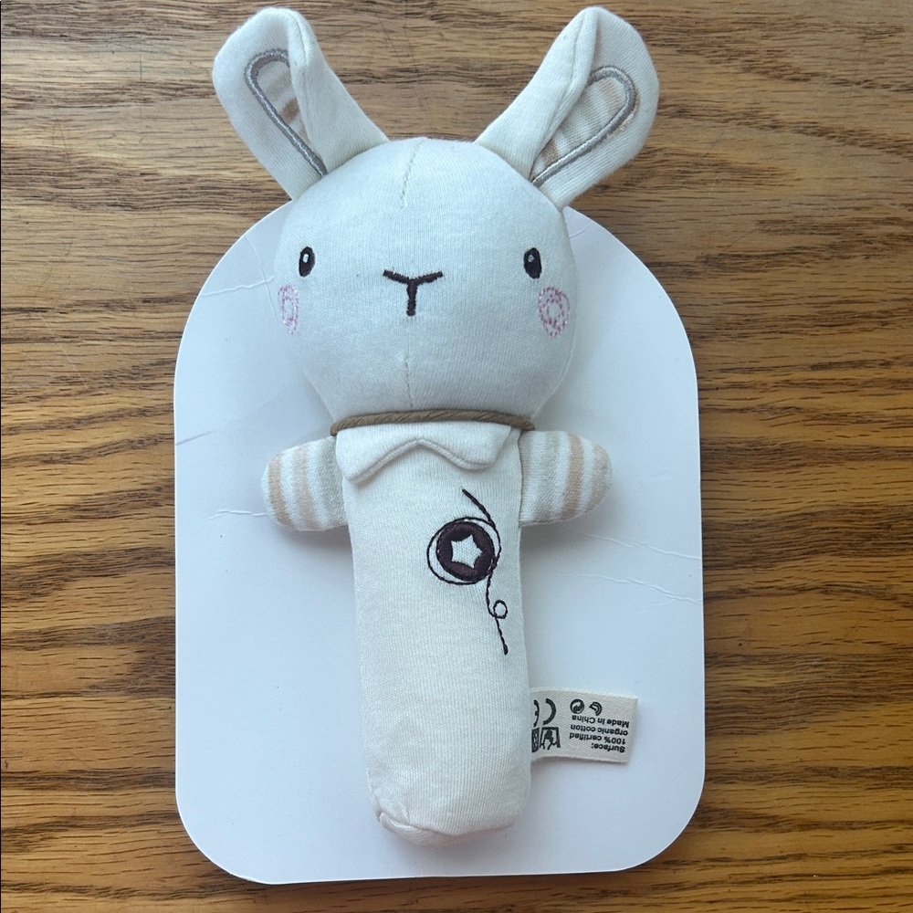 Adorable White Bunny Plush Toy